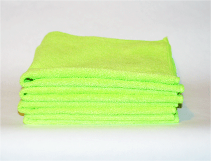 Economy 4-Pack Green MicroFiber Towel